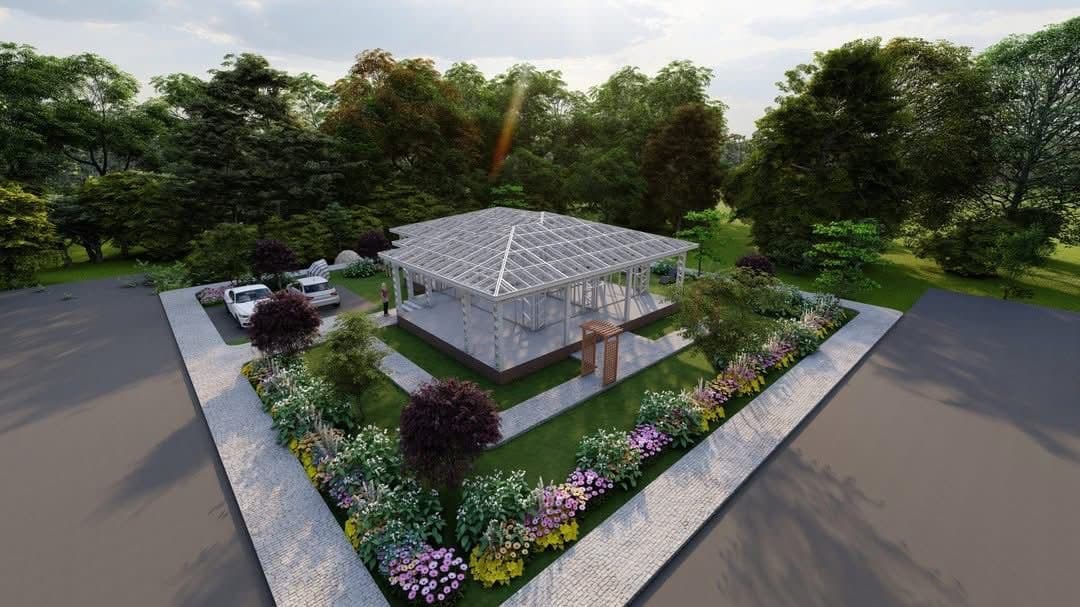 Steel construction project